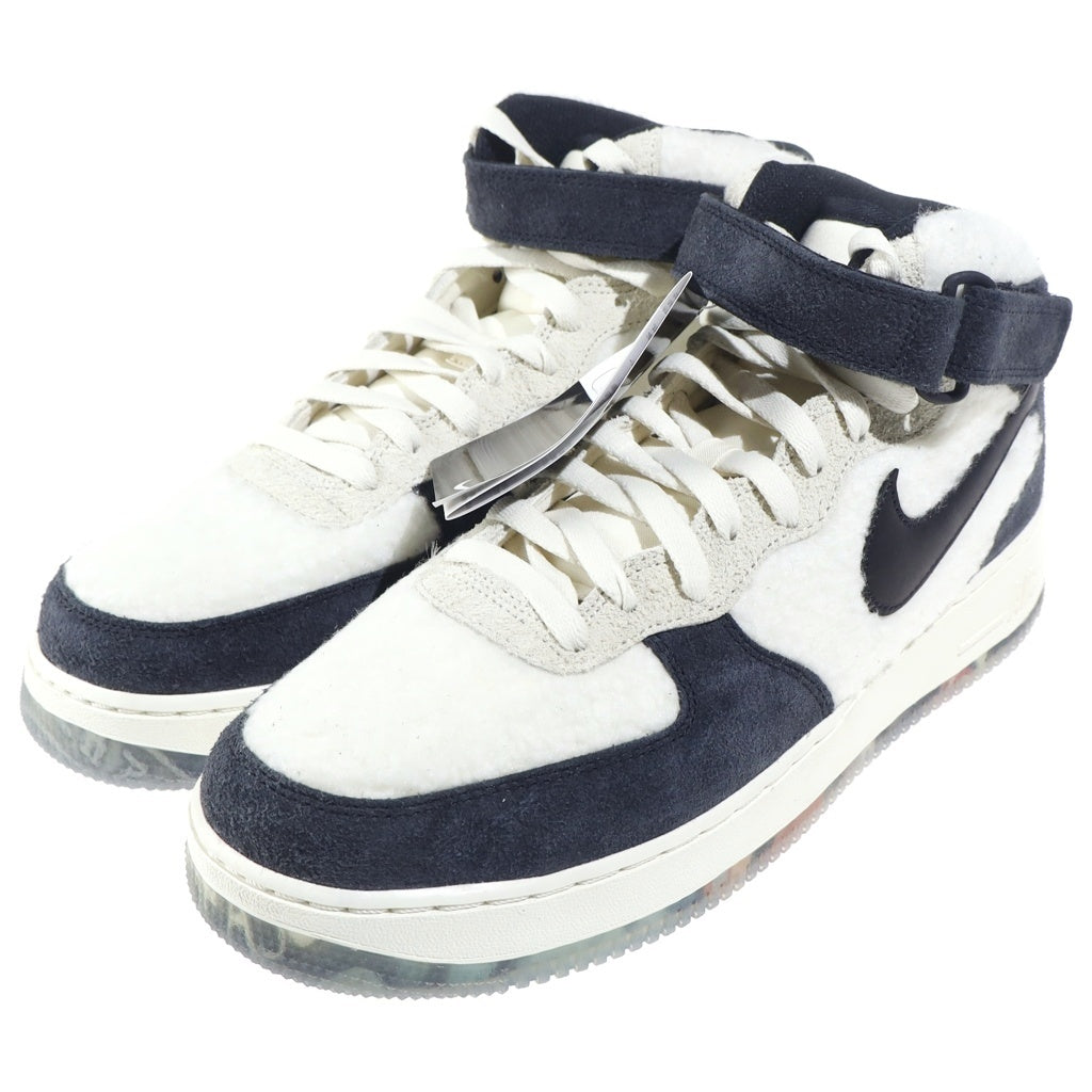 NIKE(ナイキ) AIR FORCE 1 MID 07 PRM COCONUT MILK エアフォース1 ココナッツミルク ミッドカットスニーカー ブラック/ホワイト US10.5/28.5cm DO2123-113