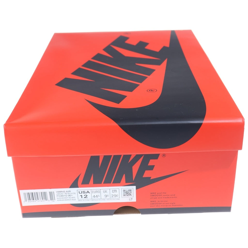 NIKE(ナイキ) WMNS AIR JORDAN 1 OG SATIN BRED エアジョーダン1 サテンブレッド ハイカットスニーカー ブラック/レッド US12/29cm FD4810-061