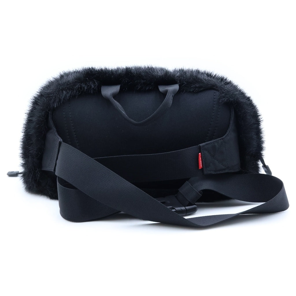 SUPREME(シュプリーム) 20AW ×THE NORTH FACE Faux Fur Waist Bag ザノースフェイス フェイクファー ウエスト ショルダーバッグ ブラック NF0A5G87