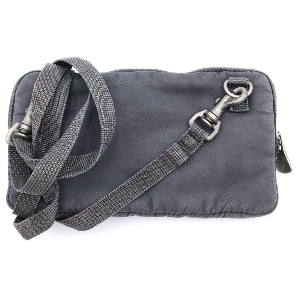 Porter Classic(ポータークラシック) SUPER NYLON WALLET POUCH スーパーナイロン ウォレットポーチ ショルダーバッグ グレー