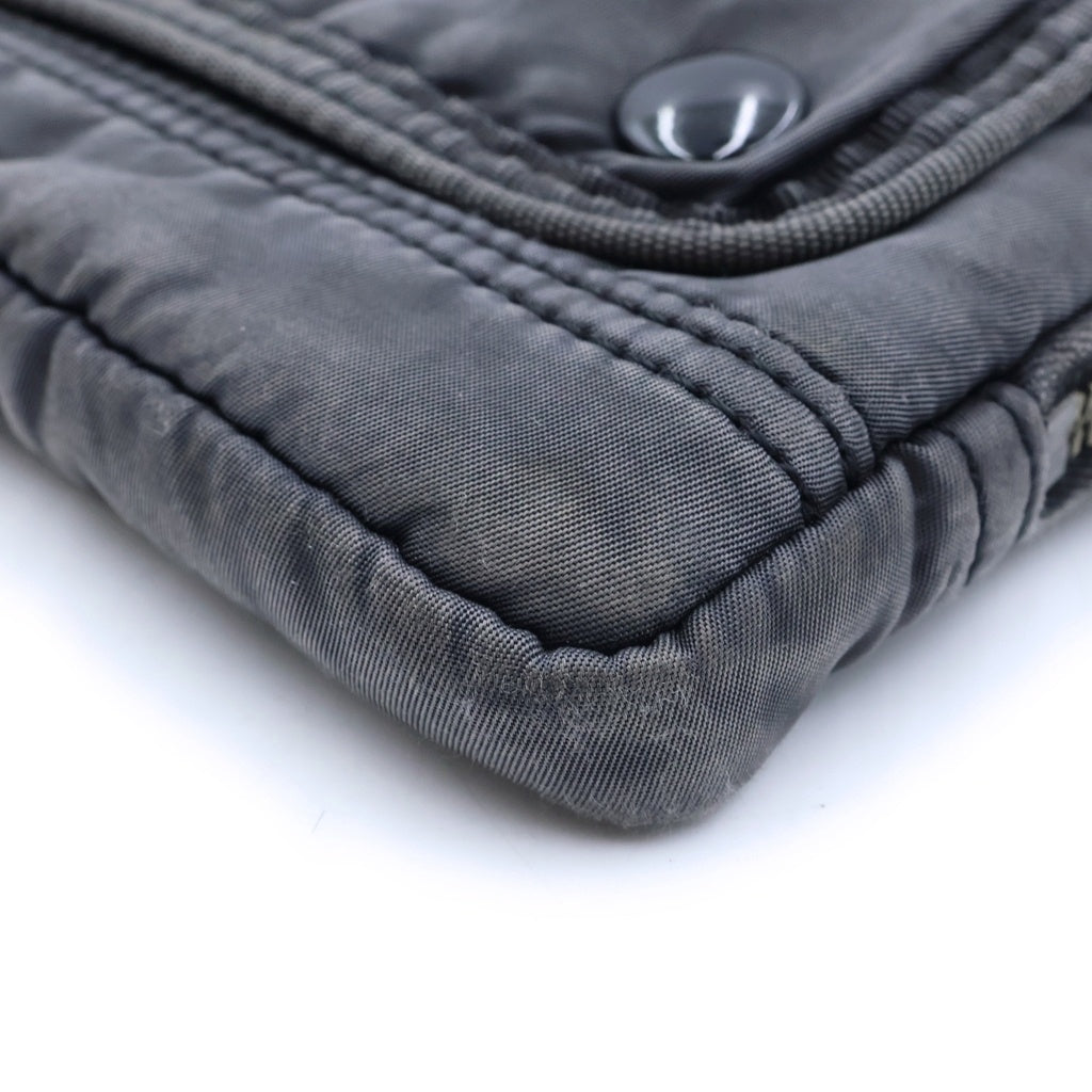 Porter Classic(ポータークラシック) SUPER NYLON WALLET POUCH スーパーナイロン ウォレットポーチ ショルダーバッグ グレー