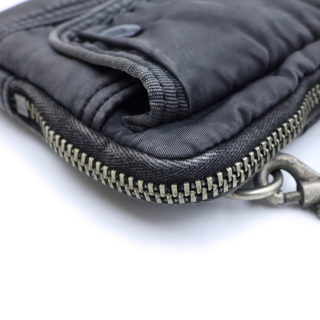 Porter Classic(ポータークラシック) SUPER NYLON WALLET POUCH スーパーナイロン ウォレットポーチ ショルダーバッグ グレー