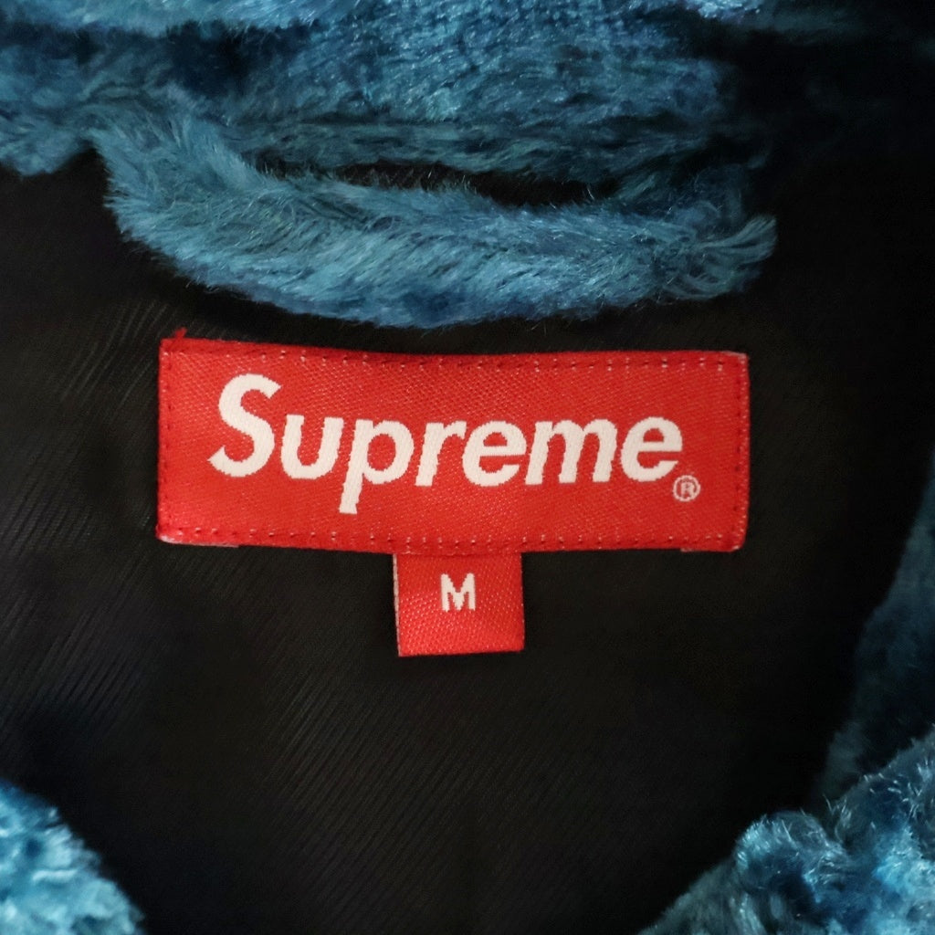 SUPREME(シュプリーム) 19SS Fuzzy pile Trucker Jacket ファジー パイル トラッカージャケット ブルー