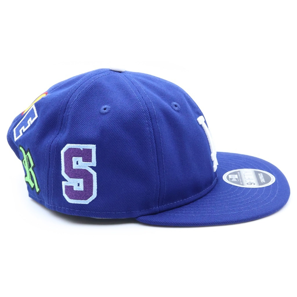 SAINT MICHAEL(セントマイケル) 25SS ×MLB ×NEWERA NE_CAP/DODGERS ニューエラ ドジャース 6パネルキャップ 帽子 ブルー SM-HR8-0000-C46
