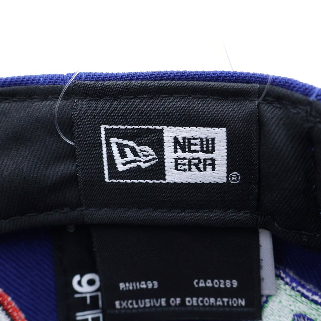 SAINT MICHAEL(セントマイケル) 25SS ×MLB ×NEWERA NE_CAP/DODGERS ニューエラ ドジャース 6パネルキャップ 帽子 ブルー SM-HR8-0000-C46