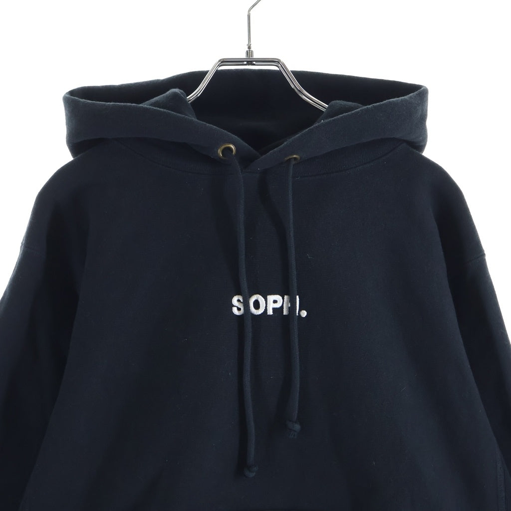 CHAMPION(チャンピオン) ×SOPHNET. REVERSE WEAVE HOODIE ソフネット ロゴエンブロイダリー リバースウィーブ プルオーバーフーディー パーカー ブラック C8-A115
