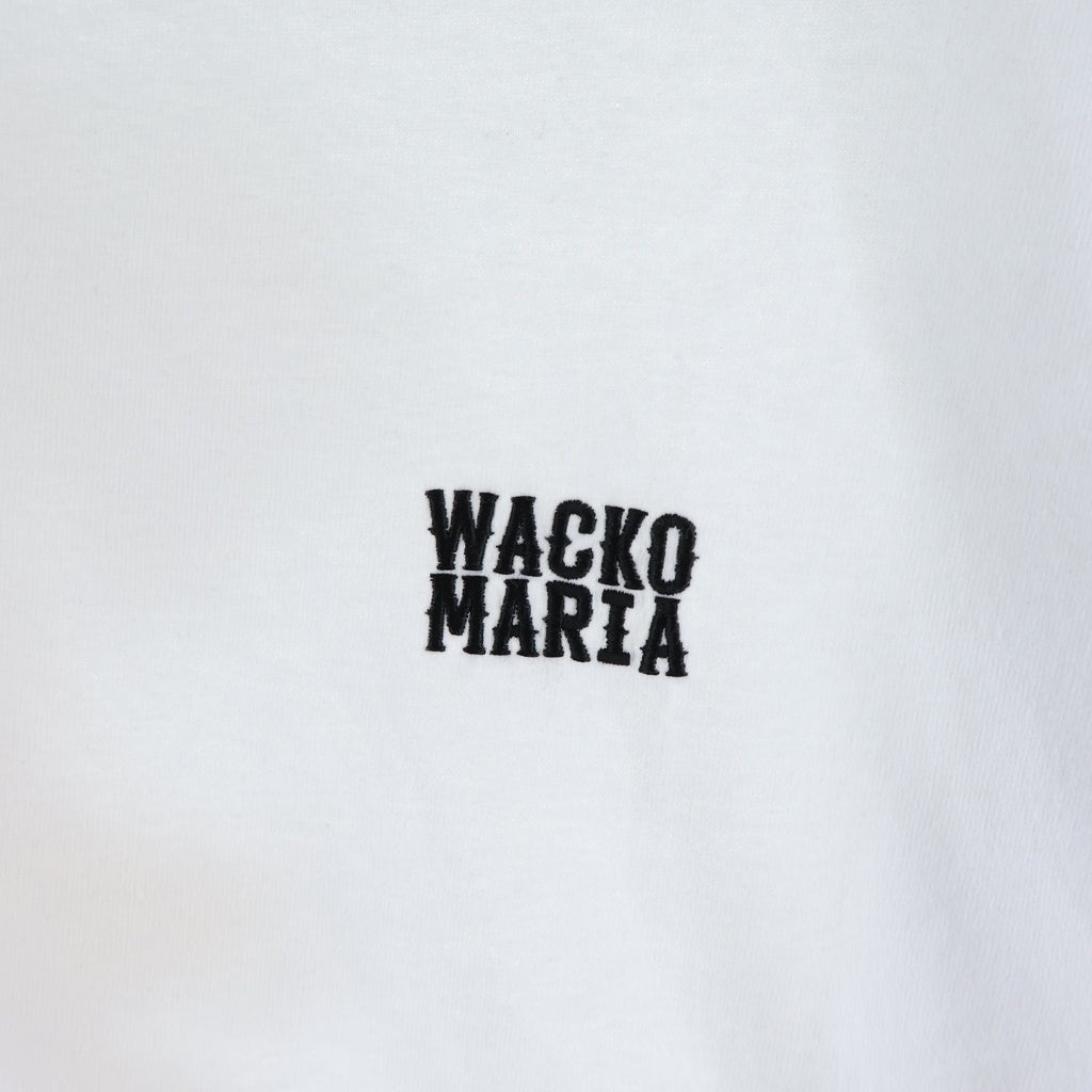 WACKO MARIA(ワコマリア) 23SS TIM LEHI/CREW NECK LONG SLEEVE TEE ティムリーハイ プリント クルーネック 長袖Tシャツ ロングスリーブ ホワイト TIMLEHI-WN-LT01