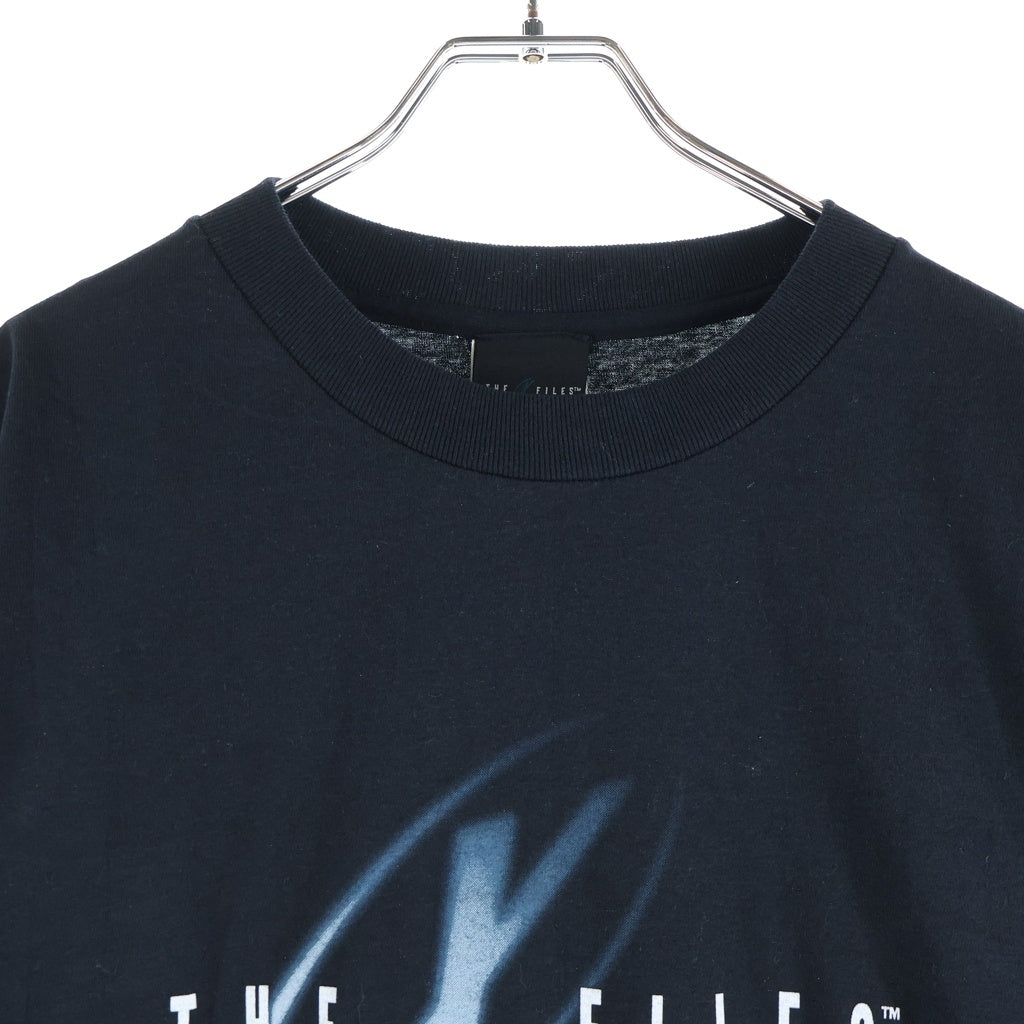 VINTAGE(ヴィンテージ) 90S VINTAGE X-FILES ヴィンテージ エックスファイル FIGHT THE FUTURE バックプリント クルーネック半袖Tシャツ カットソー ブラック