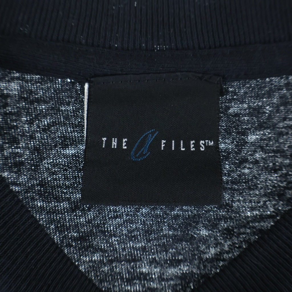 VINTAGE(ヴィンテージ) 90S VINTAGE X-FILES ヴィンテージ エックスファイル FIGHT THE FUTURE バックプリント クルーネック半袖Tシャツ カットソー ブラック