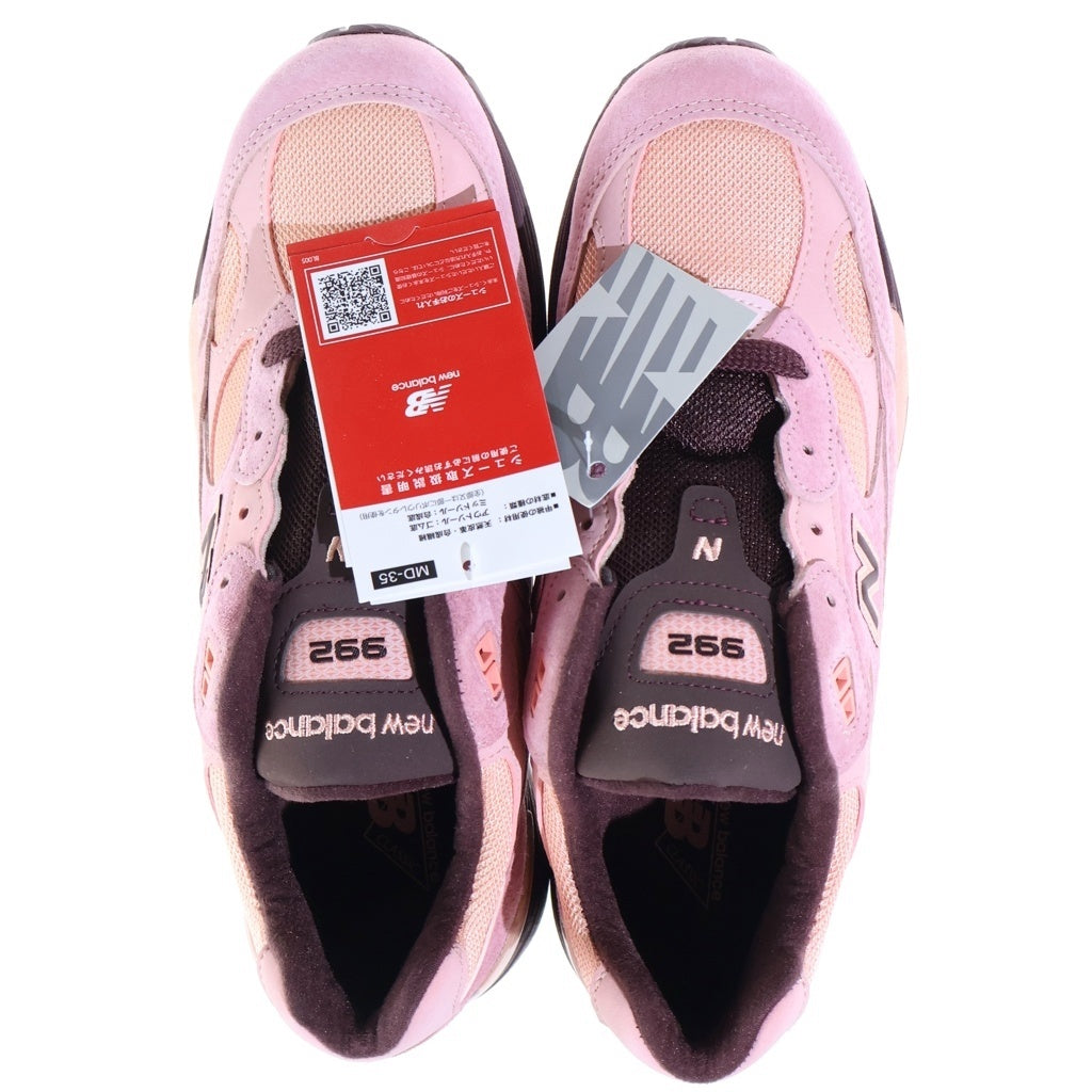 New Balance(ニューバランス) メッシュ レザー ローカットスニーカー ピンクチョーク US7.5/25.5cm U992PK