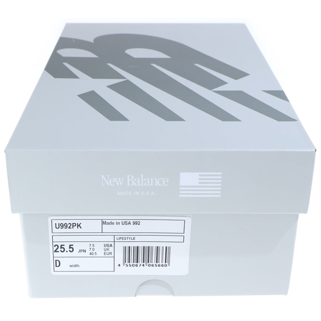 New Balance(ニューバランス) メッシュ レザー ローカットスニーカー ピンクチョーク US7.5/25.5cm U992PK