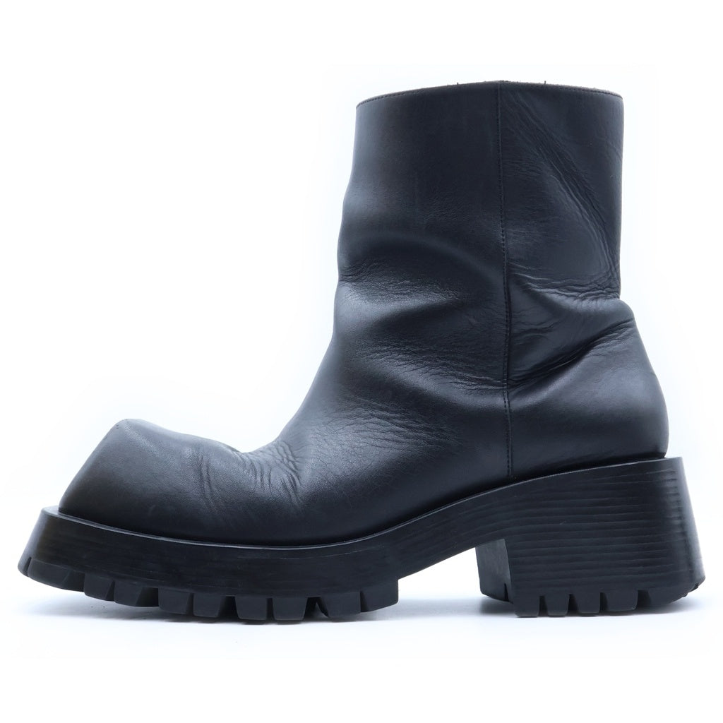 BALENCIAGA(バレンシアガ) TROOPER トルーパー チャンキーソール レザーハイカットブーツ ブラック US9/27.5cm 678414