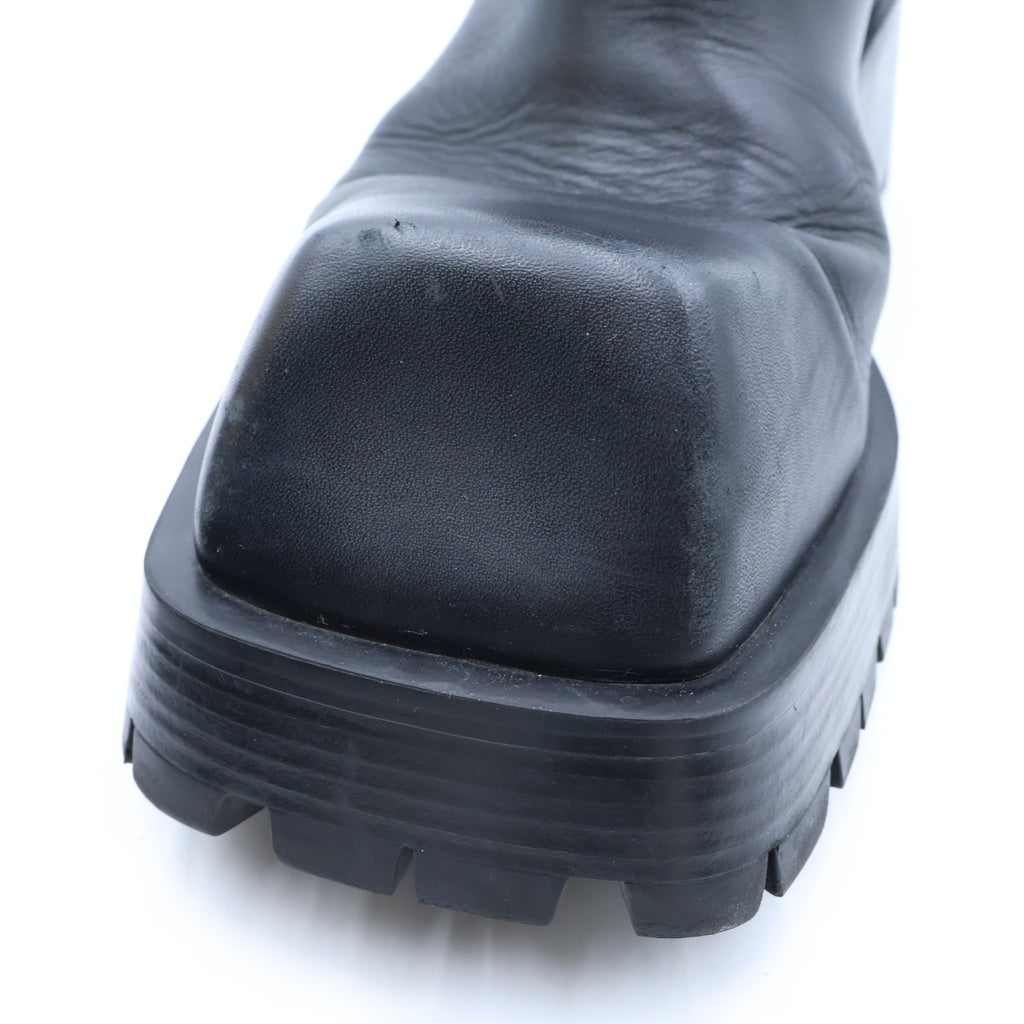 BALENCIAGA(バレンシアガ) TROOPER トルーパー チャンキーソール レザーハイカットブーツ ブラック US9/27.5cm 678414