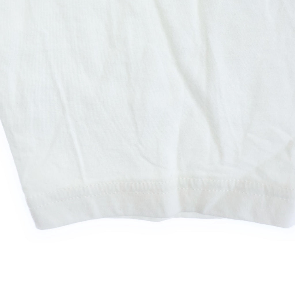 Ground Y(グラウンドワイ) 19SS 30/- COTTON JERSE Y FRONT BACK BINDER T-SHIRT クルーネック長袖Tシャツ ボタンデザインロングスリーブカットソー ホワイト GJ-T05-040