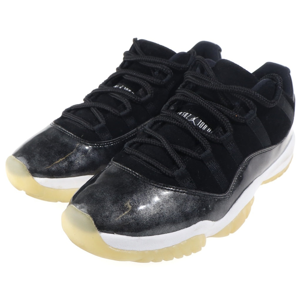 NIKE(ナイキ) 【観賞用2016年製】AIR JORDAN 11 RETRO LOW BARONS エアジョーダン レトロ バロンズ パテントレザー ローカットスニーカー ブラック US10/28cm 528895-010