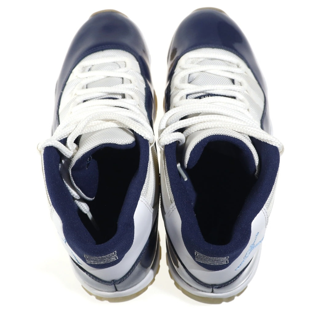 NIKE(ナイキ) AIR JORDAN 11 RETRO WIN LIKE 82 エアジョーダン レトロ ウィンライク82 ハイカットスニーカー ホワイト/ブルー US10/28cm 378037-123