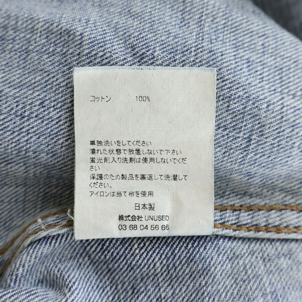 UNUSED(アンユーズド) 24SS Denim western jacket デニム ウエスタンジャケット インディゴ US2422