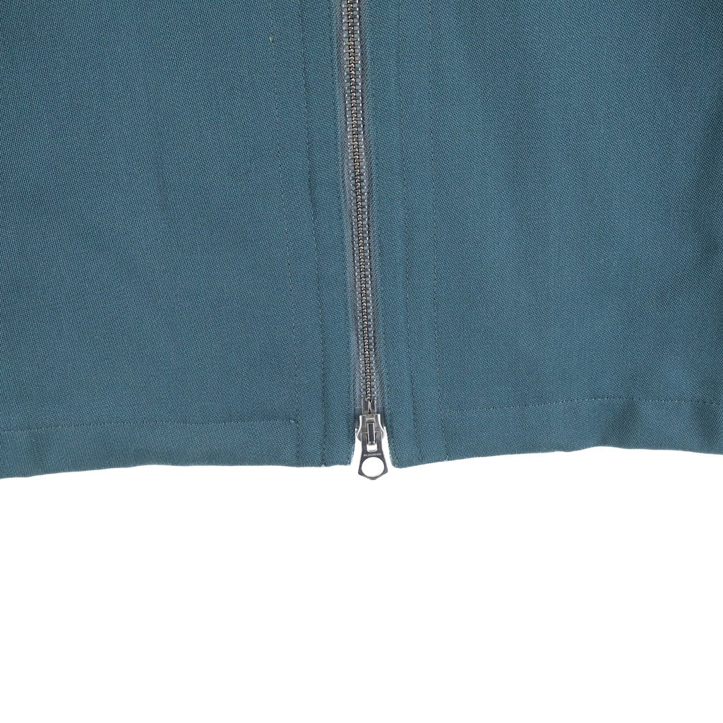 JIL SANDER(ジルサンダー) 23SS Short-Sleeve Overshirt ジップアップ 半袖オーバーシャツ グリーン J22BN0116