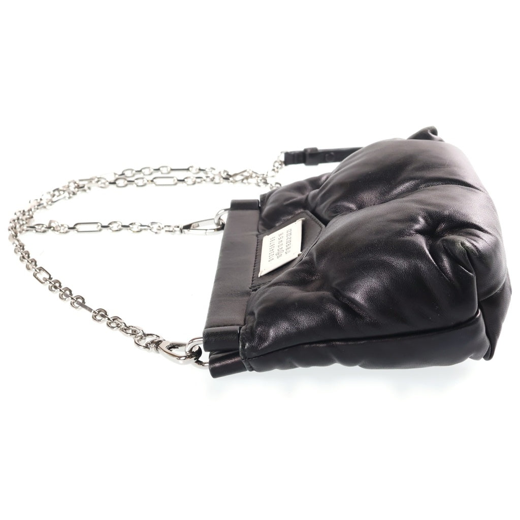 Maison Margiela(メゾンマルジェラ) GRAM SLAM グラムスラム チェーン レザーショルダーバッグ ミニバッグ ブラック S56WF0161 レディース