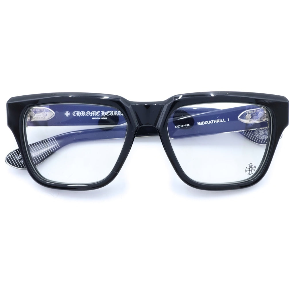 CHROME HEARTS(クロムハーツ) MIDIXATHRILL I スクエアフレーム ウェリントンサングラス メガネ ブラック