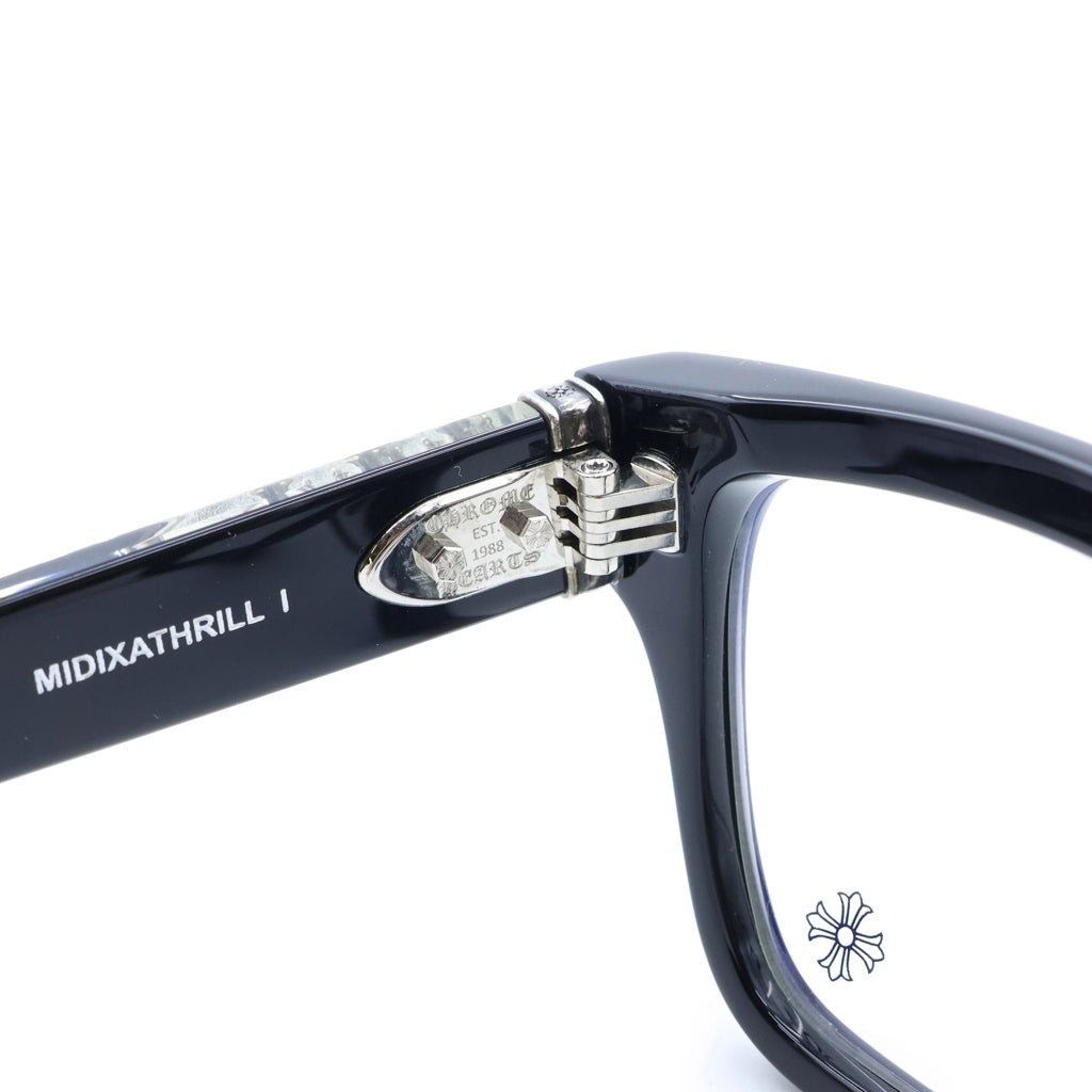 CHROME HEARTS(クロムハーツ) MIDIXATHRILL I スクエアフレーム ウェリントンサングラス メガネ ブラック