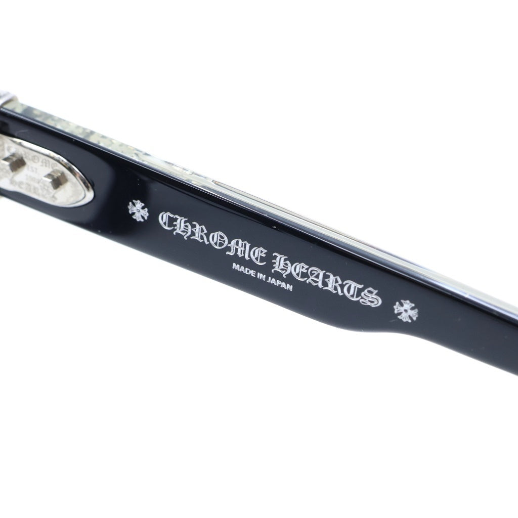 CHROME HEARTS(クロムハーツ) MIDIXATHRILL I スクエアフレーム ウェリントンサングラス メガネ ブラック
