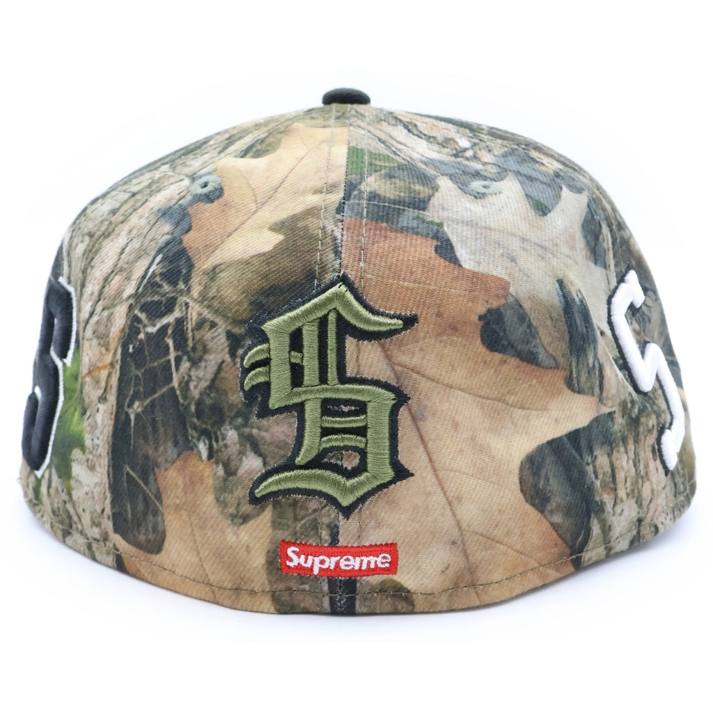 SUPREME(シュプリーム) 25SS ×NEW ERA Multi S Logo 59FIFTY ニューエラ カモ柄 6パネル ベースボールキャップ カーキ