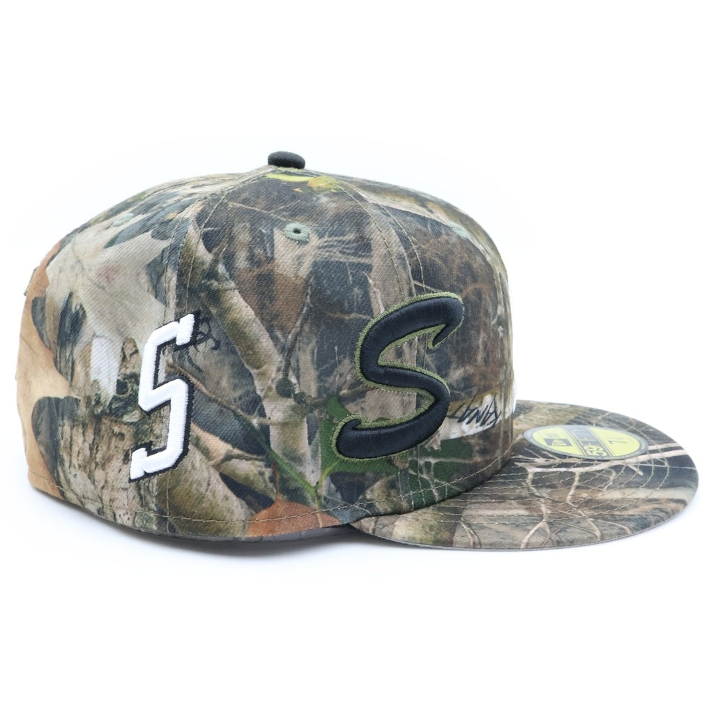 SUPREME(シュプリーム) 25SS ×NEW ERA Multi S Logo 59FIFTY ニューエラ カモ柄 6パネル ベースボールキャップ カーキ