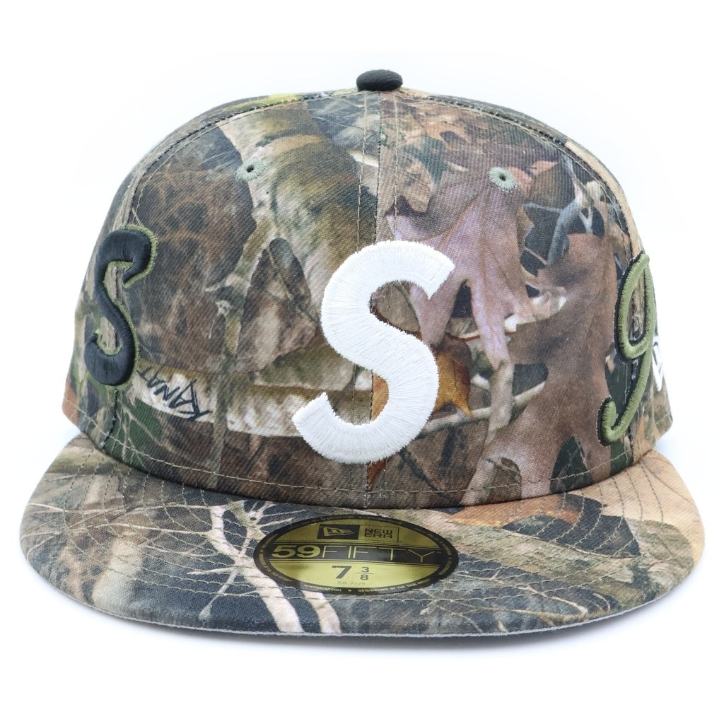 SUPREME(シュプリーム) 25SS ×NEW ERA Multi S Logo 59FIFTY ニューエラ カモ柄 6パネル ベースボールキャップ カーキ