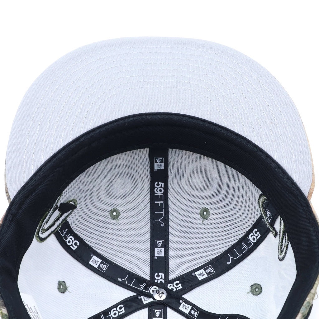 SUPREME(シュプリーム) 25SS ×NEW ERA Multi S Logo 59FIFTY ニューエラ カモ柄 6パネル ベースボールキャップ カーキ