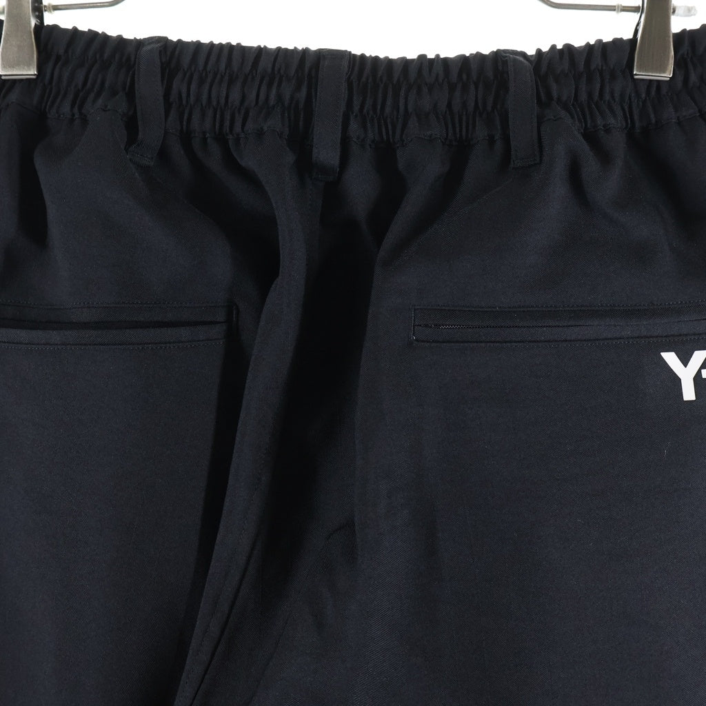 Y-3(ワイスリー) 25AW SPORT UNIFORM BASKETBALL PANTS ロゴプリント スポーツユニフォーム バスケットボール サイドライン ワイドパンツ ブラック KH3046 KH3040