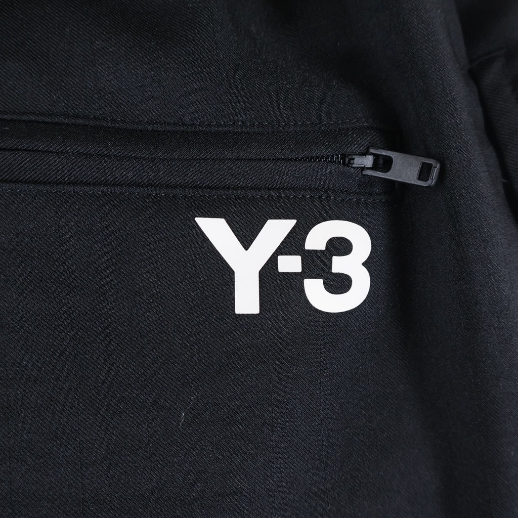 Y-3(ワイスリー) 25AW SPORT UNIFORM BASKETBALL PANTS ロゴプリント スポーツユニフォーム バスケットボール サイドライン ワイドパンツ ブラック KH3046 KH3040