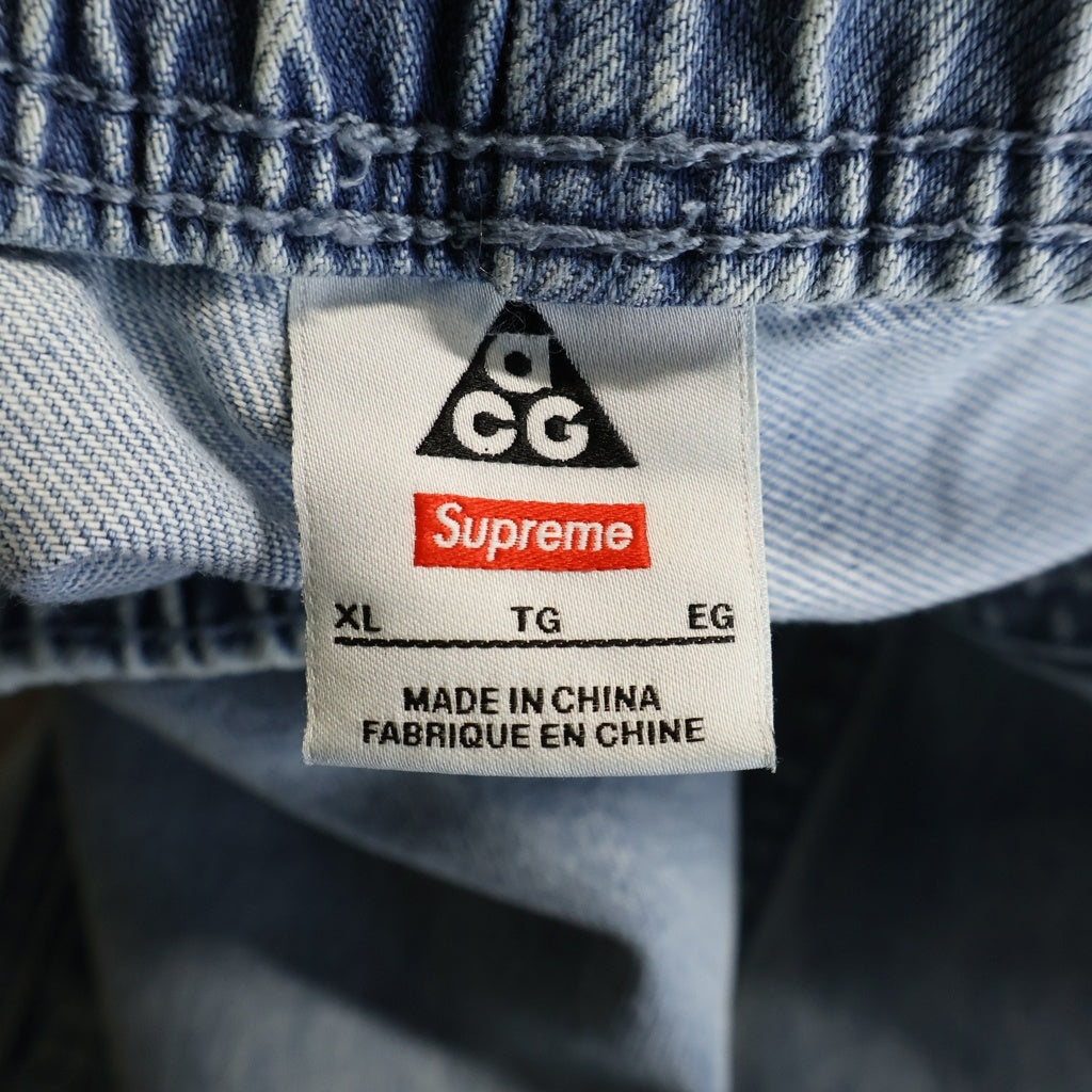 SUPREME(シュプリーム) 22AW ×NIKE ACG Belted Denim Pant ナイキエーシージー ベルテッド デニムパンツ ライトインディゴ DN3249-469
