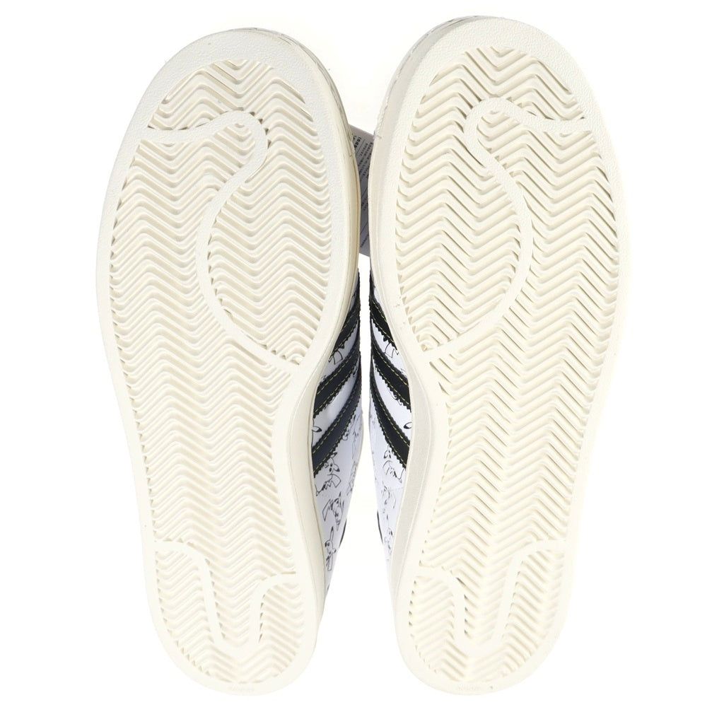 adidas(アディダス) ×POKEMON SUPERSTAR II ポケモン スーパースター 30周年記念 ピカチュウ ローカットスニーカー ホワイト US11/29cm KI2857