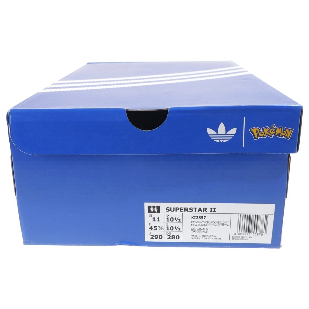 adidas(アディダス) ×POKEMON SUPERSTAR II ポケモン スーパースター 30周年記念 ピカチュウ ローカットスニーカー ホワイト US11/29cm KI2857