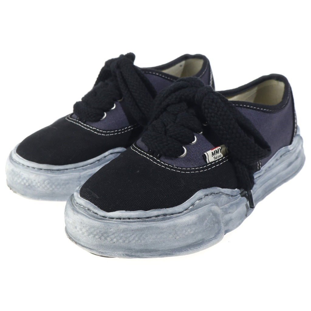MAISON MIHARAYASUHIRO(メゾンミハラヤスヒロ) BAKER ORIGINAL SOLE OVER DYED CANVAS LOW TOP SNEAKER ベイカー オーバーダイソール キャンバス ローカットスニーカー ブラック A08FW724