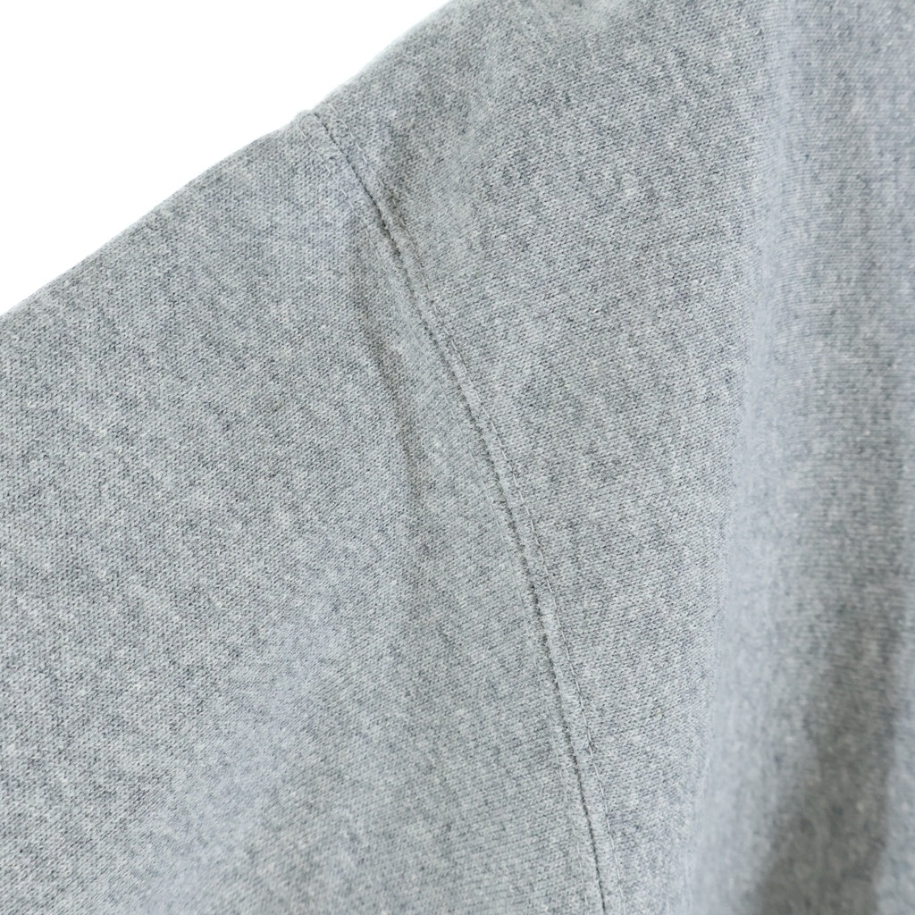 WASTED YOUTH(ウェイステッドユース) HEAVY WEIGHT SWEATSHIRT #1 両面ロゴイニシャルプリント クルーネックスウェットトレーナー グレー WY28CS004