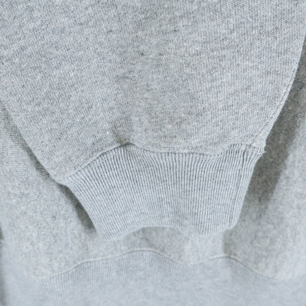 WASTED YOUTH(ウェイステッドユース) HEAVY WEIGHT SWEATSHIRT #1 両面ロゴイニシャルプリント クルーネックスウェットトレーナー グレー WY28CS004