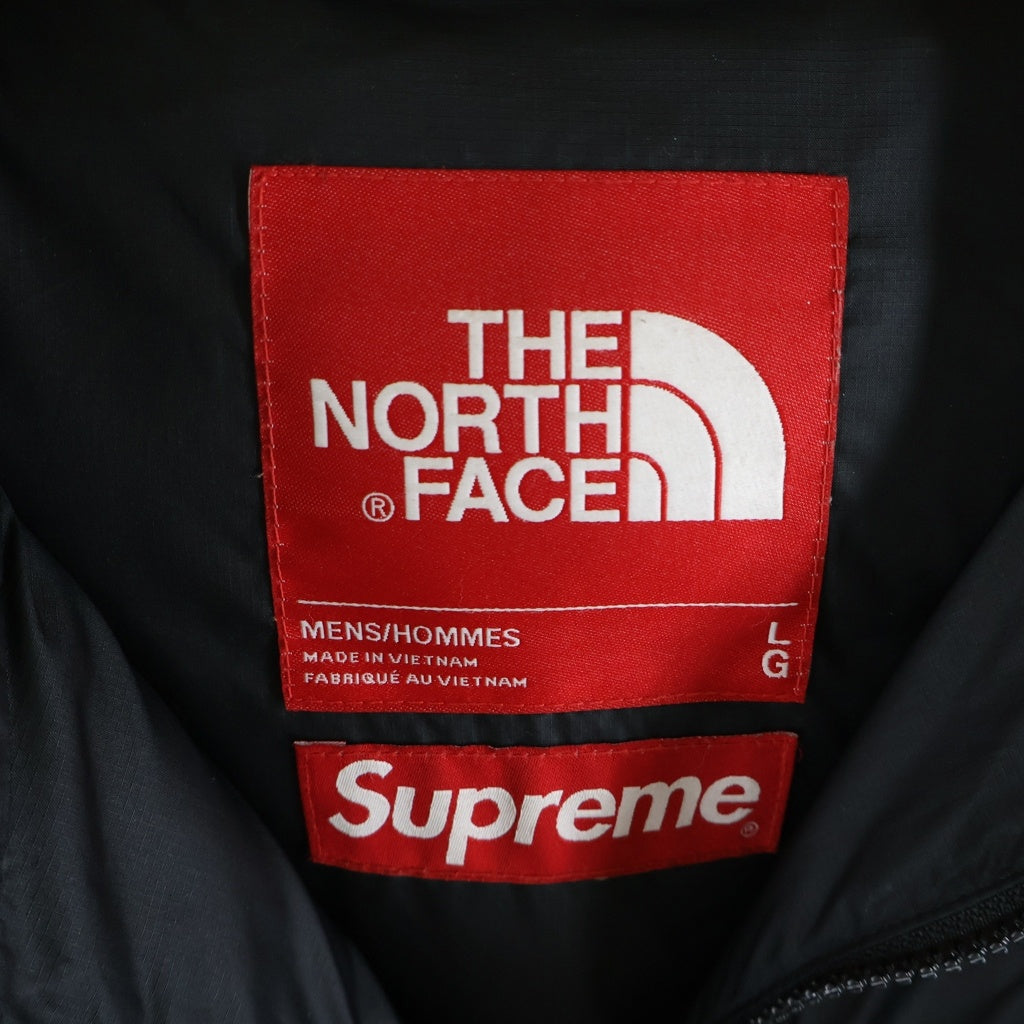 SUPREME(シュプリーム) 22AW ×THE NORTH FACE 800-Fill Half Zip Hooded Pullover ノースフェイス ハーフジップ フーデッドダウンジャケット ブラック ND52205I