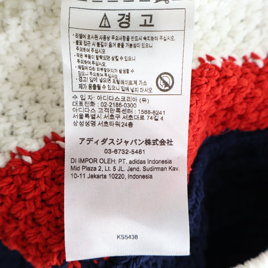 adidas(アディダス) RETRO REMIX CARDIGAN レトロ リミックス ジップアップニットカーディガン ネイビー KS5438
