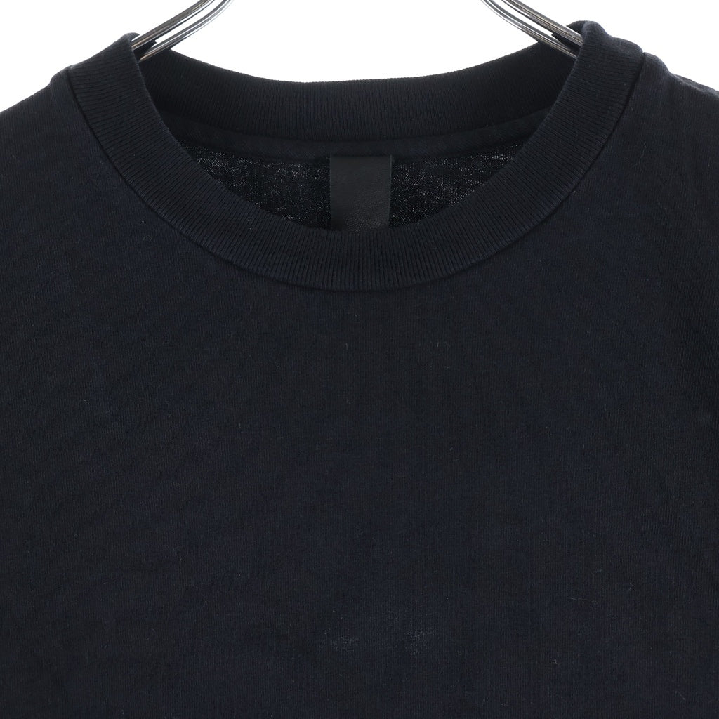 CHROME HEARTS(クロムハーツ) Y NOT ロゴエンブロイダリー クロップド カットオフ クルーネック半袖Tシャツ カットソー レディース ブラック