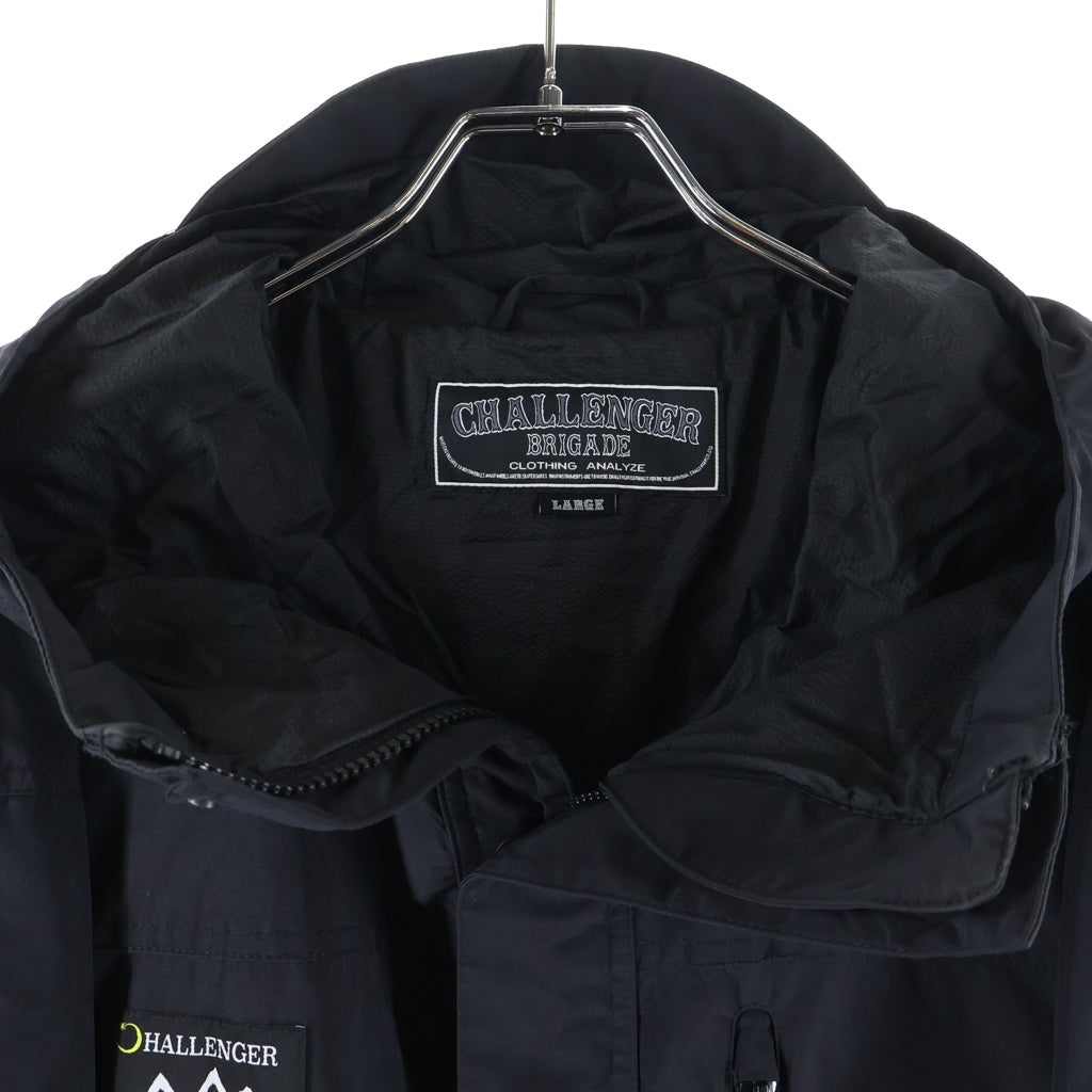 CHALLENGER(チャレンジャー) 22AW NYLON FIELD JACKET ナイロンフィールドジャケット ジップアップフーデッドジャケット ブラック CLG-JK 022-013