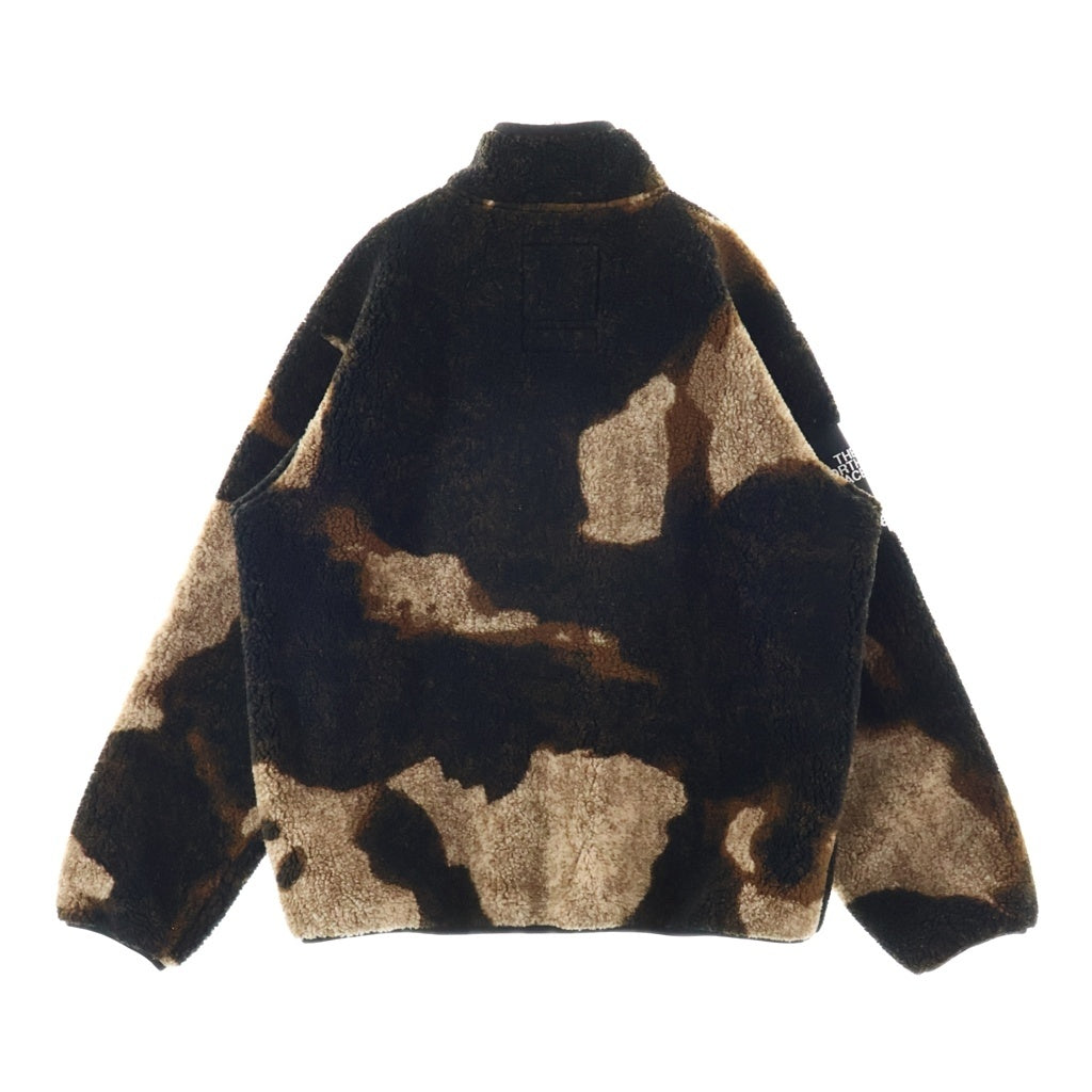 SUPREME(シュプリーム) 21AW The North Face Bleached Denim Print Fleece Jacket ザノースフェイス ブリーチド デニム プリント フリース ジャケット ブラウン NA52100I