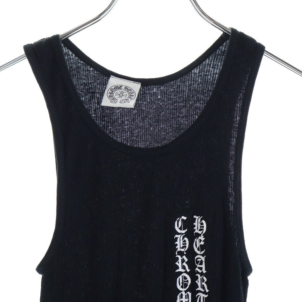 CHROME HEARTS(クロムハーツ) CH STR TANK CHスター ロゴプリント ノースリーブカットソー タンクトップ ブラック