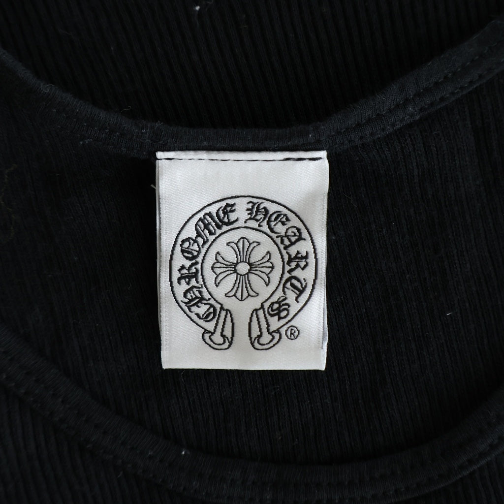 CHROME HEARTS(クロムハーツ) CH STR TANK CHスター ロゴプリント ノースリーブカットソー タンクトップ ブラック