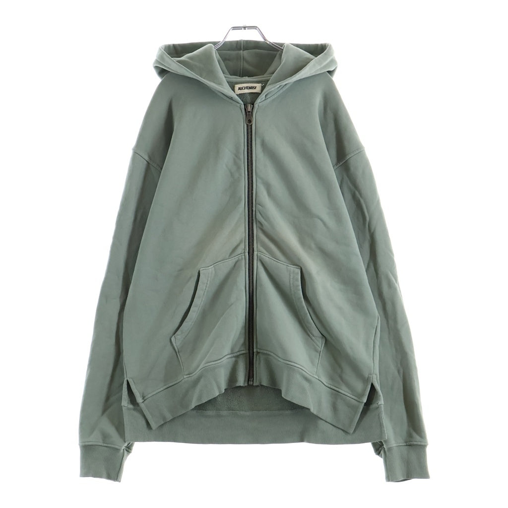 ALCHEMIST(アルケミスト) 25SS Byron Zip-Up Hoodie/Mush バイロン ジップアップフーディー パーカー ライトグリーン AL-S25-0000-034