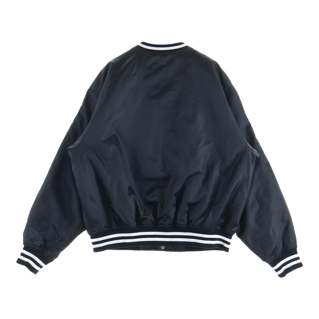 SUPREME(シュプリーム) 26SS ×Champion Satin Varsity Jacket チャンピオン サテン ヴァーシティ ジャケット ブルゾン ブラック