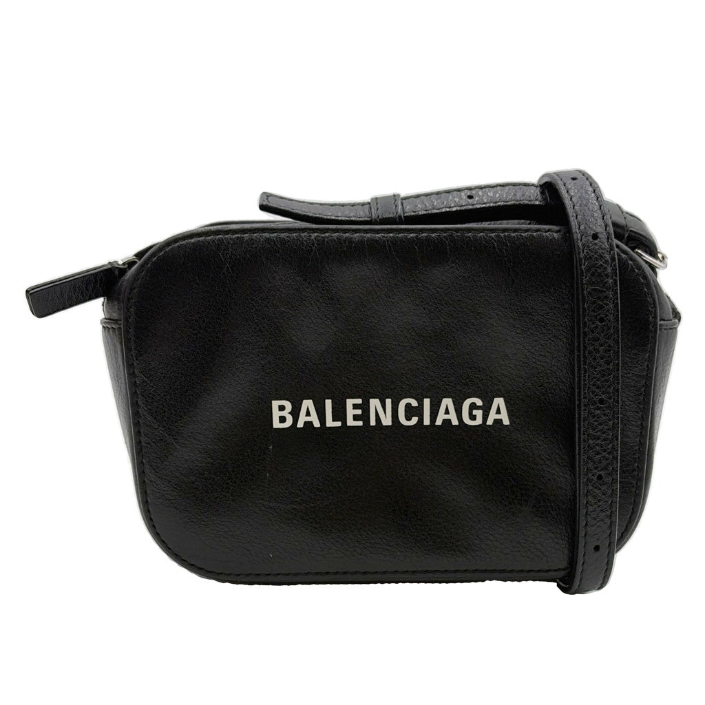 BALENCIAGA(バレンシアガ) EVERYDAY CAMERA BAG XS エブリデイ レザーショルダーカメラバッグ ブラック 652372 レディース