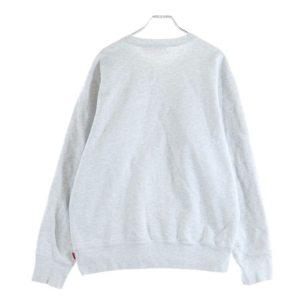 SUPREME(シュプリーム) 19AW Fuck You Crewneck ファックユー フロント刺繍クルーネックスウェットトレーナー グレー