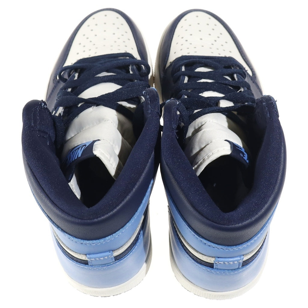 NIKE(ナイキ) AIR JORDAN 1 RETRO HIGH OG OBSIDIAN UNIVERSITY BLUE エアジョーダン1 レトロ オブシディアン ハイカットスニーカー ホワイト/ブルー US7.5/25.5cm 555088-140